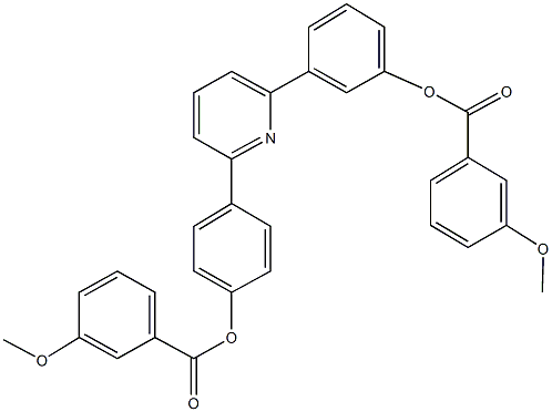 3-(6-{4-[(3-methoxybenzoyl)oxy]phenyl}-2-pyridinyl)phenyl 3-methoxybenzoate,505062-42-0,结构式