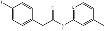 2-(4-fluorophenyl)-N-(4-methyl-2-pyridinyl)acetamide,505088-61-9,结构式