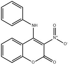 4-anilino-3-nitro-2H-chromen-2-one Structure