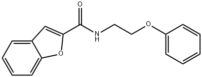 N-(2-phenoxyethyl)-1-benzofuran-2-carboxamide 结构式