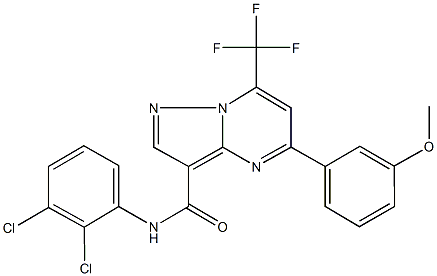 N-(2,3-dichlorophenyl)-5-(3-methoxyphenyl)-7-(trifluoromethyl)pyrazolo[1,5-a]pyrimidine-3-carboxamide Structure