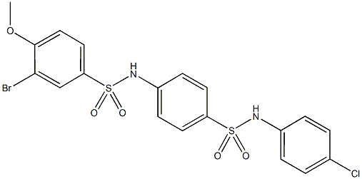 506446-36-2 3-bromo-N-{4-[(4-chloroanilino)sulfonyl]phenyl}-4-methoxybenzenesulfonamide