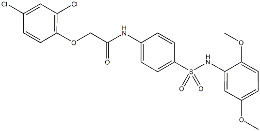 2-(2,4-dichlorophenoxy)-N-{4-[(2,5-dimethoxyanilino)sulfonyl]phenyl}acetamide|