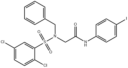 506446-99-7 2-{benzyl[(2,5-dichlorophenyl)sulfonyl]amino}-N-(4-iodophenyl)acetamide