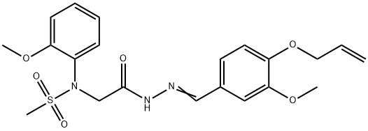 506447-63-8 N-(2-{2-[4-(allyloxy)-3-methoxybenzylidene]hydrazino}-2-oxoethyl)-N-(2-methoxyphenyl)methanesulfonamide