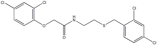 N-{2-[(2,4-dichlorobenzyl)sulfanyl]ethyl}-2-(2,4-dichlorophenoxy)acetamide Structure