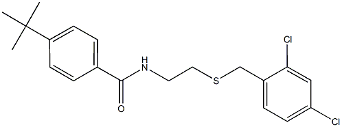 4-tert-butyl-N-{2-[(2,4-dichlorobenzyl)sulfanyl]ethyl}benzamide,506448-80-2,结构式