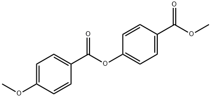 4-(methoxycarbonyl)phenyl 4-methoxybenzoate Struktur