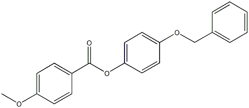 4-(benzyloxy)phenyl 4-methoxybenzoate 化学構造式