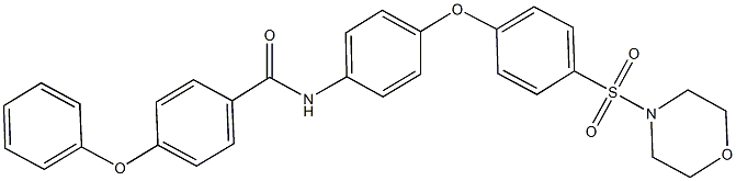 N-{4-[4-(4-morpholinylsulfonyl)phenoxy]phenyl}-4-phenoxybenzamide Structure