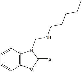 3-[(pentylamino)methyl]-1,3-benzoxazole-2(3H)-thione Structure