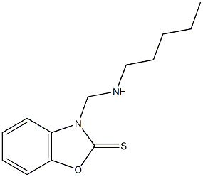 3-[(pentylamino)methyl]-1,3-benzoxazole-2(3H)-thione Struktur