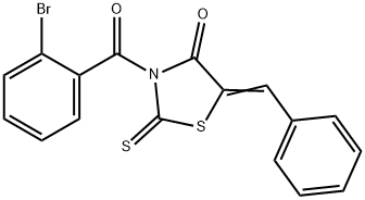 5-benzylidene-3-(2-bromobenzoyl)-2-thioxo-1,3-thiazolidin-4-one Structure