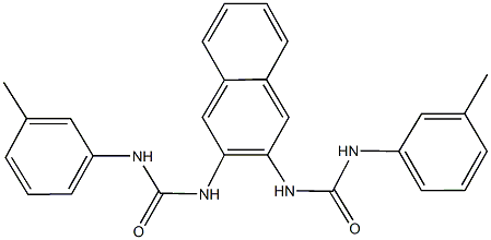 N-(3-methylphenyl)-N'-{3-[(3-toluidinocarbonyl)amino]-2-naphthyl}urea,507465-24-9,结构式