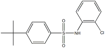 4-tert-butyl-N-(2-chlorophenyl)benzenesulfonamide,507465-59-0,结构式