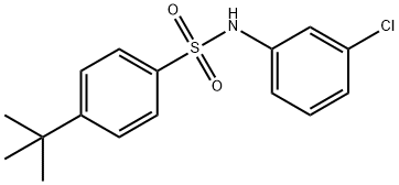 4-tert-butyl-N-(3-chlorophenyl)benzenesulfonamide Structure