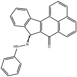 indeno[1,2-a]phenalene-7,8-dione 8-(phenylhydrazone) Structure