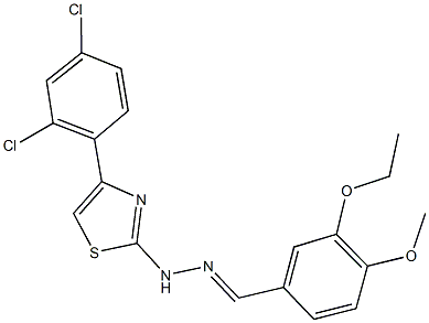 3-ethoxy-4-methoxybenzaldehyde [4-(2,4-dichlorophenyl)-1,3-thiazol-2-yl]hydrazone|