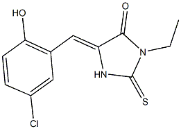 508187-22-2 5-(5-chloro-2-hydroxybenzylidene)-3-ethyl-2-thioxo-4-imidazolidinone