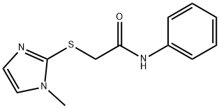 2-[(1-methyl-1H-imidazol-2-yl)thio]-N-phenylacetamide Structure