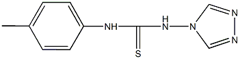 N-(4-methylphenyl)-N'-(4H-1,2,4-triazol-4-yl)thiourea 结构式