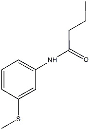 N-[3-(methylsulfanyl)phenyl]butanamide Structure