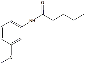 N-[3-(methylsulfanyl)phenyl]pentanamide Struktur