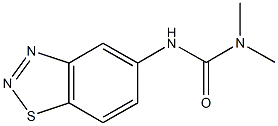 N'-(1,2,3-benzothiadiazol-5-yl)-N,N-dimethylurea 化学構造式