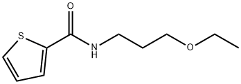 N-(3-ethoxypropyl)thiophene-2-carboxamide Struktur