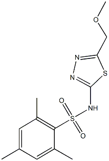 N-[5-(methoxymethyl)-1,3,4-thiadiazol-2-yl]-2,4,6-trimethylbenzenesulfonamide Structure