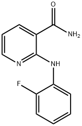 2-(2-fluoroanilino)nicotinamide 结构式