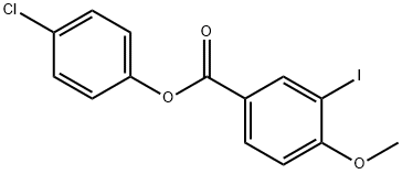 4-chlorophenyl 3-iodo-4-methoxybenzoate,511241-81-9,结构式