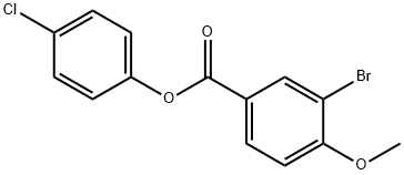 4-chlorophenyl 3-bromo-4-methoxybenzoate Structure