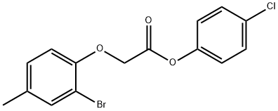 4-chlorophenyl (2-bromo-4-methylphenoxy)acetate Structure