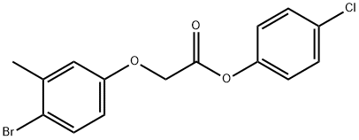 4-chlorophenyl (4-bromo-3-methylphenoxy)acetate Structure