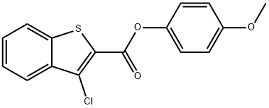 4-methoxyphenyl 3-chloro-1-benzothiophene-2-carboxylate Structure