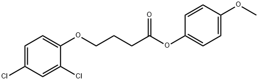 4-methoxyphenyl 4-(2,4-dichlorophenoxy)butanoate 结构式
