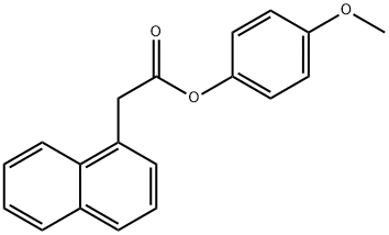 4-methoxyphenyl 1-naphthylacetate Structure