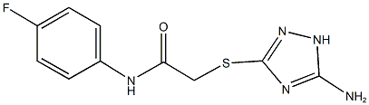 2-[(5-amino-1H-1,2,4-triazol-3-yl)sulfanyl]-N-(4-fluorophenyl)acetamide 结构式