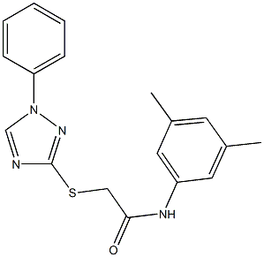 N-(3,5-dimethylphenyl)-2-[(1-phenyl-1H-1,2,4-triazol-3-yl)sulfanyl]acetamide,511291-93-3,结构式