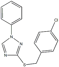 3-[(4-chlorobenzyl)sulfanyl]-1-phenyl-1H-1,2,4-triazole Structure
