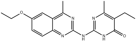 2-[(6-ethoxy-4-methylquinazolin-2-yl)amino]-5-ethyl-6-methylpyrimidin-4(1H)-one Structure