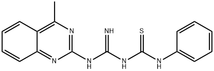 2-{[[(anilinocarbothioyl)amino](imino)methyl]amino}-4-methylquinazoline,511515-25-6,结构式