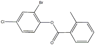 2-bromo-4-chlorophenyl 2-methylbenzoate,511518-16-4,结构式