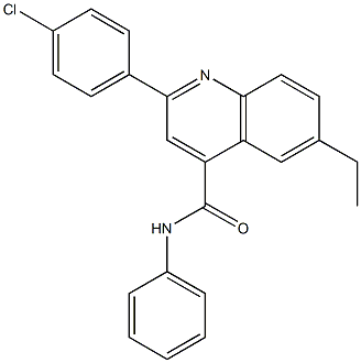 512795-16-3 2-(4-chlorophenyl)-6-ethyl-N-phenyl-4-quinolinecarboxamide