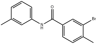 3-bromo-4-methyl-N-(3-methylphenyl)benzamide 化学構造式