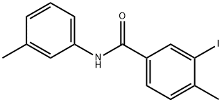 3-iodo-4-methyl-N-(3-methylphenyl)benzamide Struktur