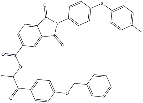 512800-70-3 2-[4-(benzyloxy)phenyl]-1-methyl-2-oxoethyl 2-{4-[(4-methylphenyl)sulfanyl]phenyl}-1,3-dioxo-5-isoindolinecarboxylate