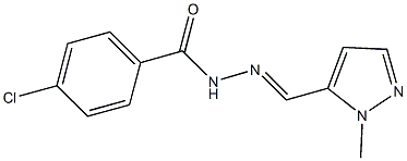 4-chloro-N'-[(1-methyl-1H-pyrazol-5-yl)methylene]benzohydrazide,512807-71-5,结构式