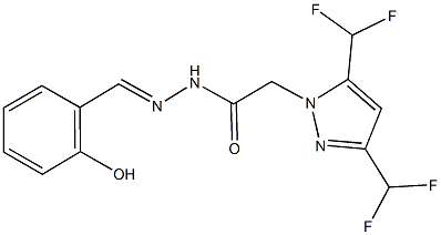 512808-62-7 2-[3,5-bis(difluoromethyl)-1H-pyrazol-1-yl]-N'-(2-hydroxybenzylidene)acetohydrazide